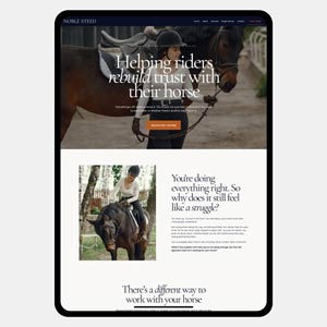 Noble Steed Squarespace template